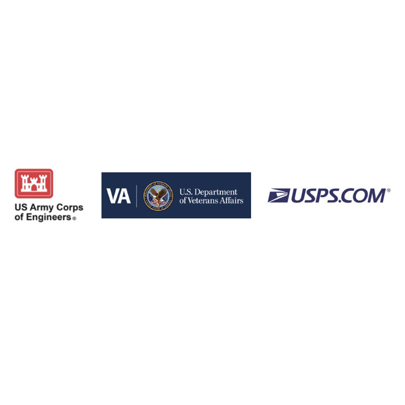 Logos of U.S. Government customers of Jaymor's synthetic lubricant. 