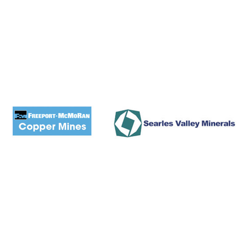 Logos of mining company customers of Jaymor's synthetic lubricant. 