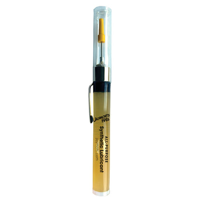 A 0.25oz pen oiler of Jaymor's all-purpose synthetic lubricant.